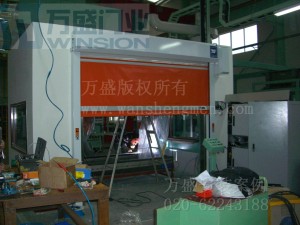 湖北吉興汽車(chē)配件有限公司快速卷門(mén)安裝案例