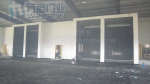 機(jī)電工程行業(yè)快速卷門(mén)安裝案例